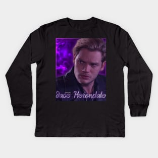 Shadowhunters - Jace Herondale - Purple Smoke Kids Long Sleeve T-Shirt